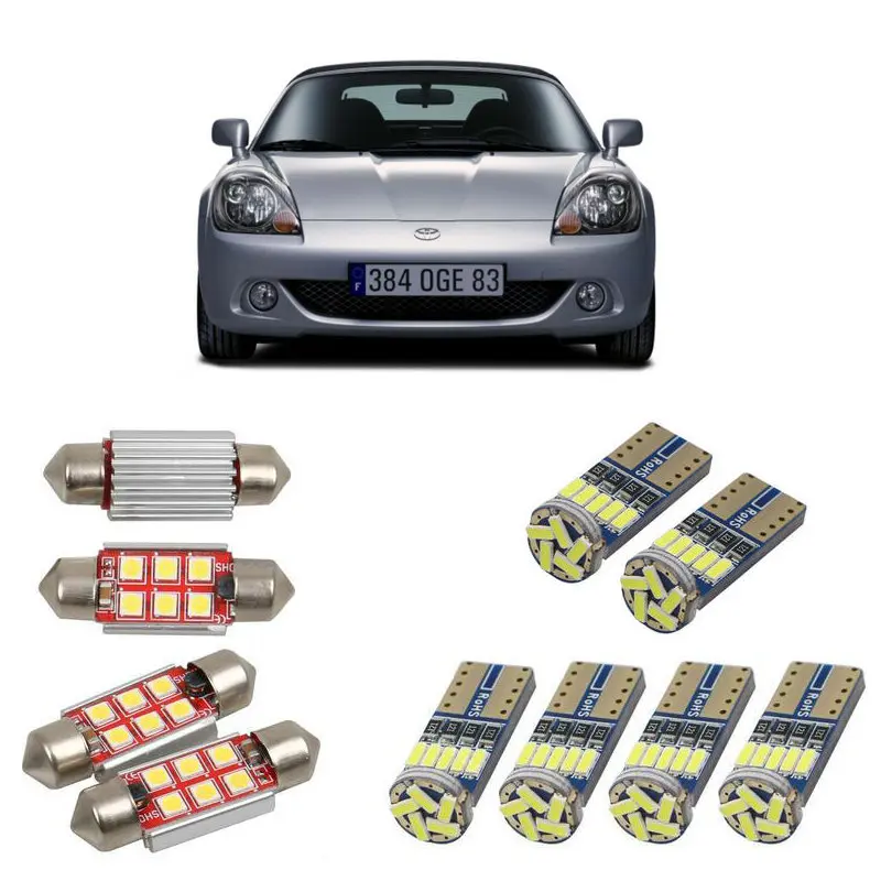 Super bright Interior led Car lights For Toyota mr2 mk3 zzw3 cabrio car accessories boot light License Plate Light