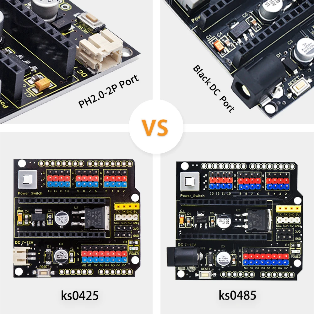 Keyestudio NANO Shield Board W/ Power Switch for Arduino Nano