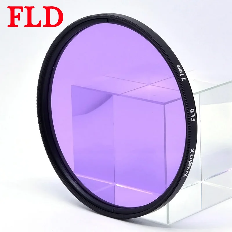 KnightX  FLD Filter Purple Filtors Color 49MM 52MM 55MM 58MM 62MM 67MM 72MM 77MM Photography for Canon Nikon Sony  d80 500d