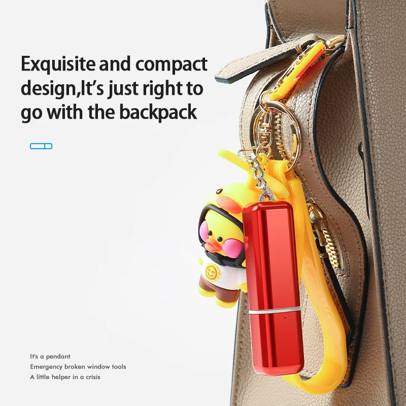 Martello di sicurezza per auto in Pvc pratico facile da usare e da trasportare forte potenza esplosiva accessori per auto squisiti e compatti argento rosso