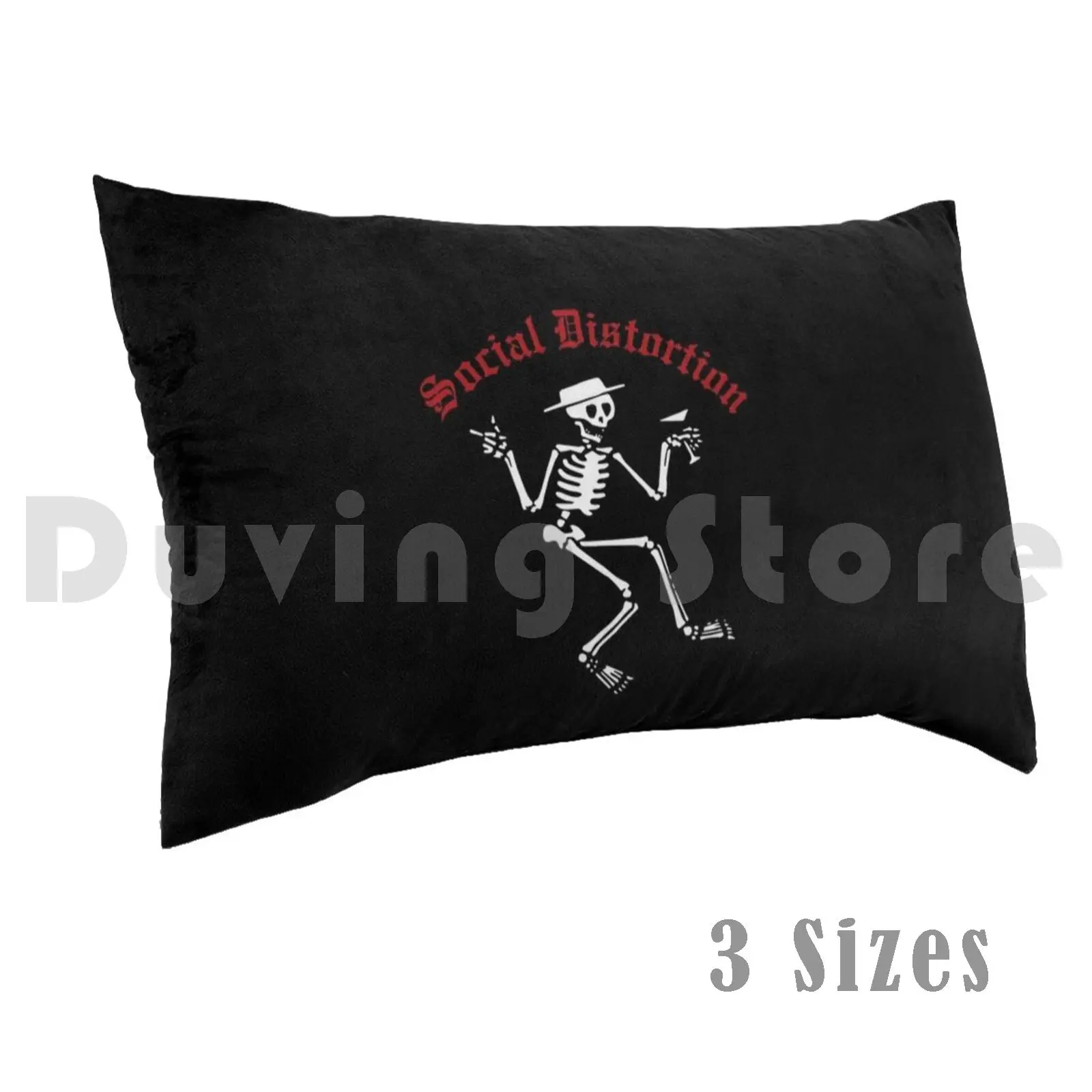 Social D Pillow Case Printed 50x75 Social Distortion Punk Rock Usa Music Band California Skull Logo Skeleton