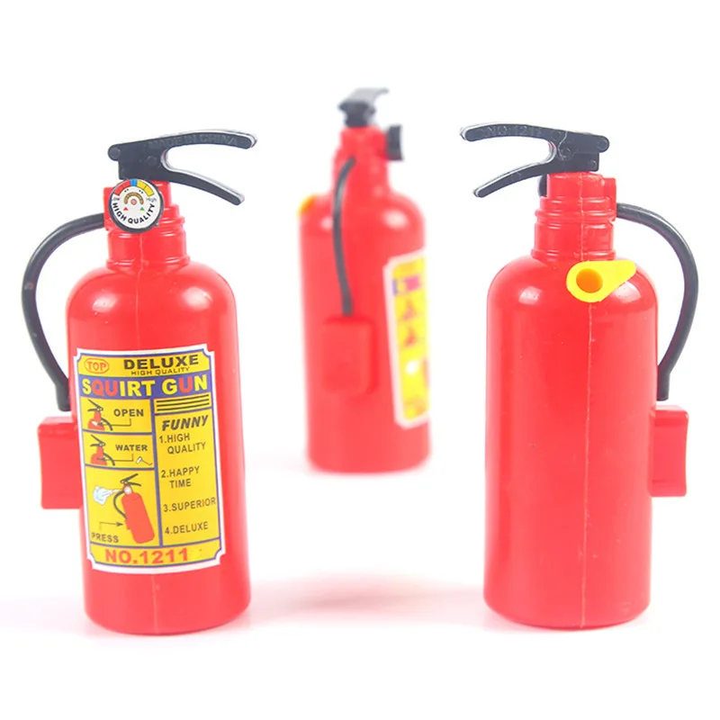 Funny Mini Fire Extinguisher Toys Whole Person Prank Toy Mini Water Gun Spray Water Children Firefighters Professional Props