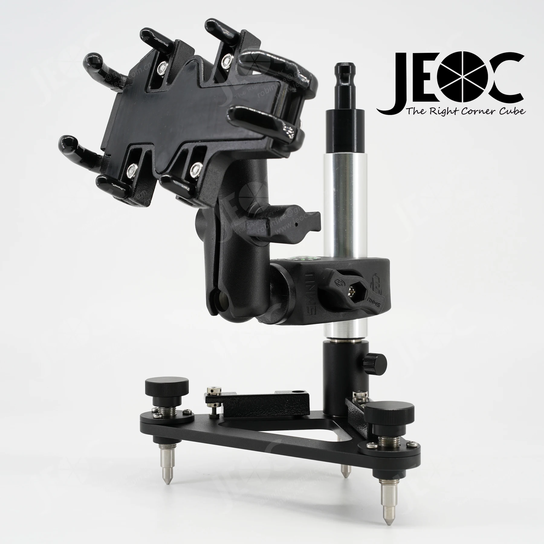 

JEOC Tribrach Set with Extension Rod for Prism and Holder for Tablet, Set Up for Laser Tracker, Land Surveying Equipment