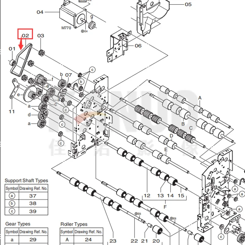 323S3358 Belt in Dryer Section for Fuji Frontier 550/570 Digital Minilab