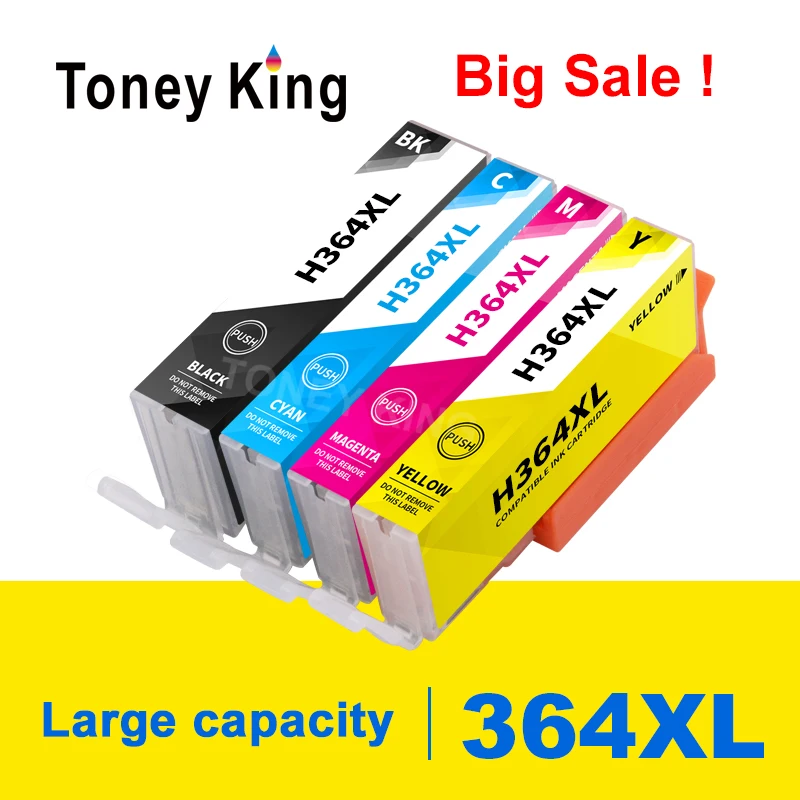 

364XL 364 Compatible Ink Cartridge for HP364 xl Photosmart 5520 5524 6510 6520 7510 B109 B110 B209 B210 C309 C310 C410 Printer