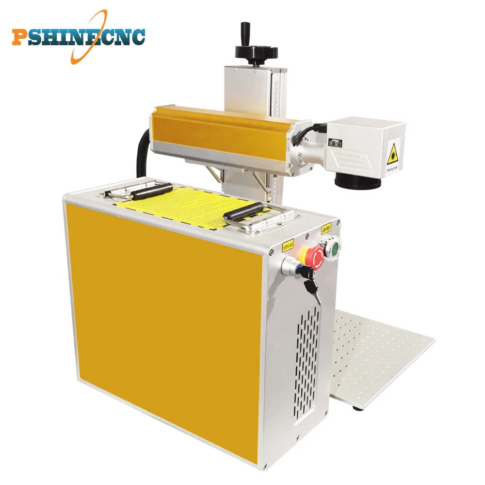 Pshinecnc personalizzato colore mopa laser a fibra macchina di marcatura 20 watt 30watt