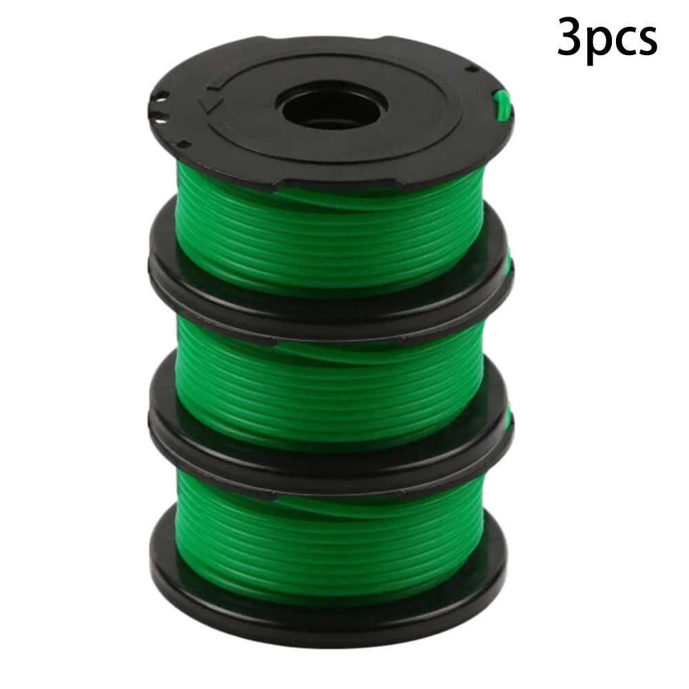 3PCS Trimmer Spool & Line For Black & Decker GL7033 GL8033 GL9035 Strimmer A6482 Garden Lawn Mower Parts