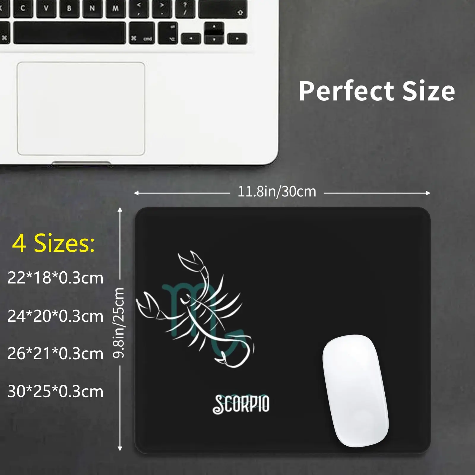 Stylish Scorpio Zodiac Design Mouse Pad DIY Print Cushion Zodiac Scorpio Astrology Sign Trending Popular Zodiac