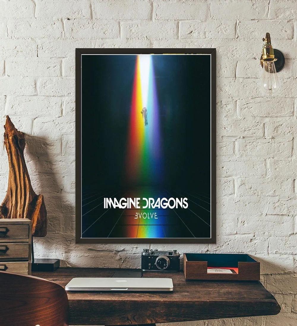 Dragons Imagine Music Album History Cover Art Canvas Painting Wall Picture Home Decor Posters and Prints