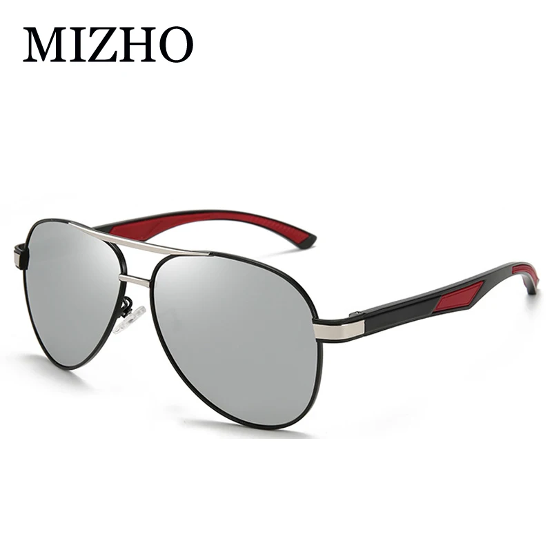 MIZHO High Quality Blue Mirror Sunglasses Men Polarized Driving Chameleon Glasses Male Change Color Sun Glasses Day Driver's