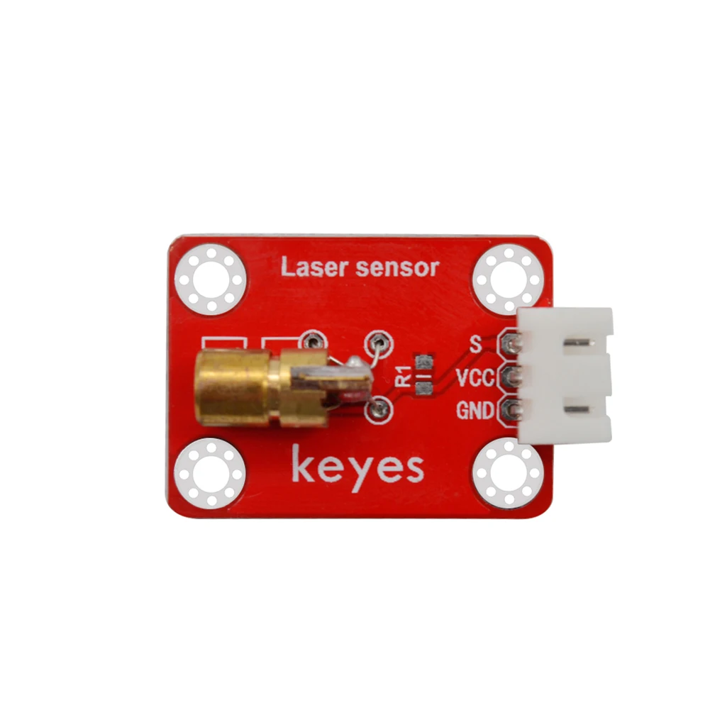 5pcs Keyes Brick Laser Head Sensor Module (Pad hole) With 2.54mm Anti-reverse Plug White Terminal