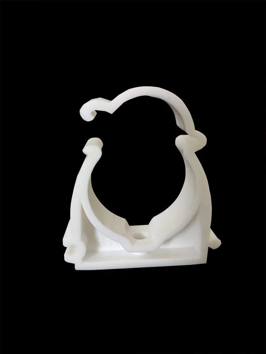 U 플라스틱 클램프 U형 클립 튜브 거치대, 나사 포함, 흰색 고정 호스 파이프, U 거치대 PPR 10 개