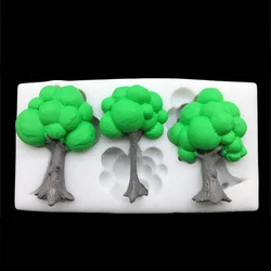 Tree Silicone Mold Fondant Chocolate Sugarcraft Mold Cake Decorating Tools Baking Accessories