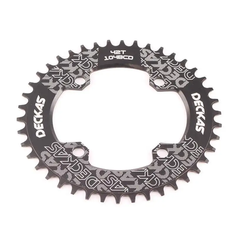 DECKAS 104BCD 40/42/44/46/48/T oval Mountain bike  Chainwheel MTB bike crankset Aluminum Narrow Wide Chainring BCD 104 oval