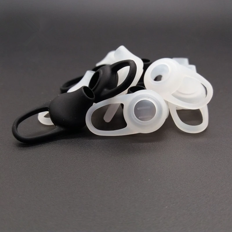 8Pcs Silicone Ear Hooks Tips for Bluetooth-compatible Earphone,Replacement Ear Bud Ear Tips Cushions Earplugs Earbud