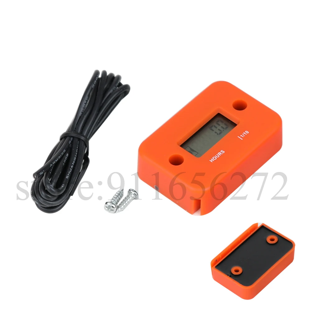 Waterproof Digital Hour Meter LCD Display Portable Engine Gauge Hour Meter For Motorcycle/Boat Engines Counter Hour Meter