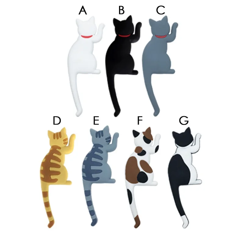Unique Multifunctional Cat/Dog Magnetic Wall-hung Key Fridge Sticker Refrigerator Magnet Hook image 3