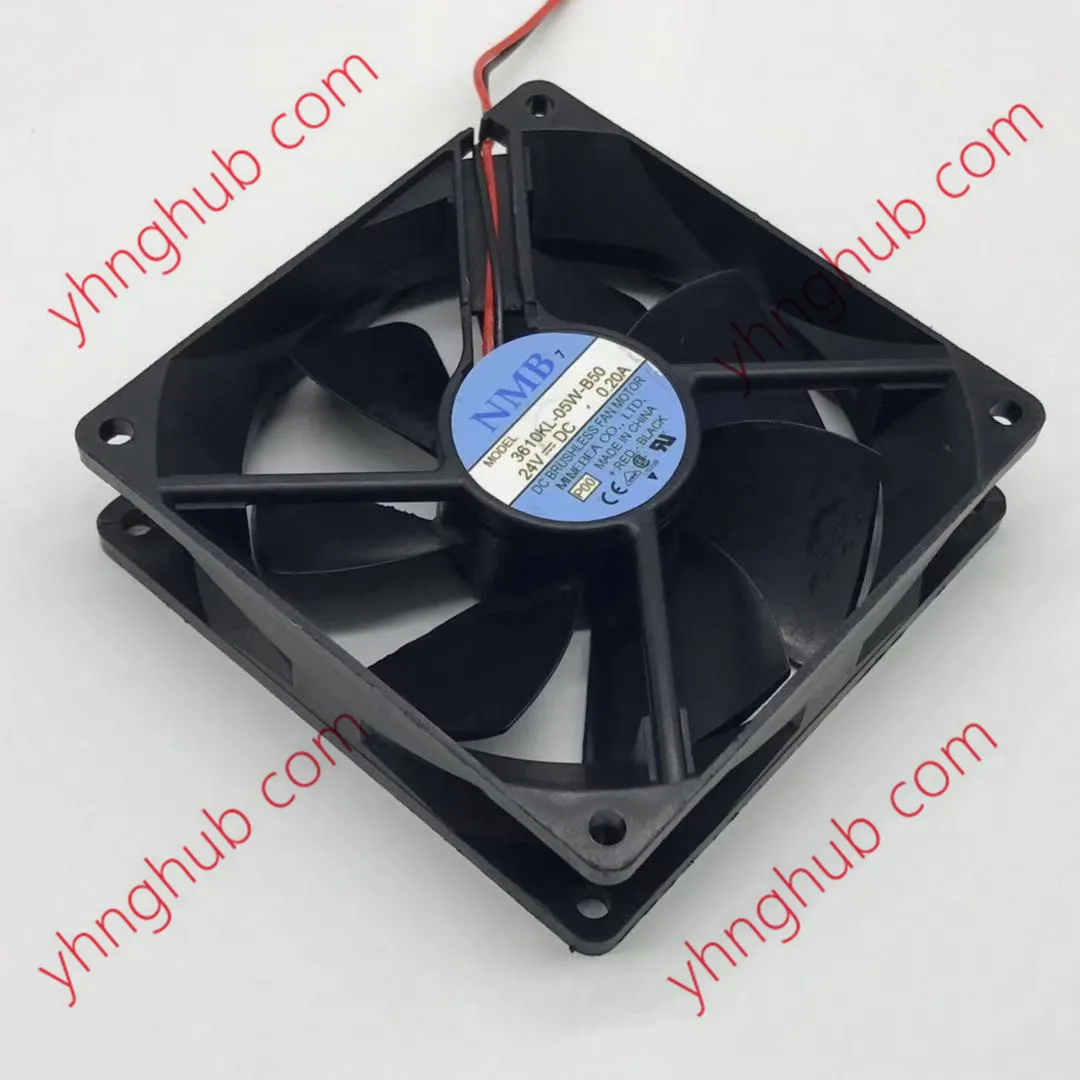 

NMB-MAT 3610KL-05W-B50 P00 L04 L08 DC 24V 0.20A 92x92x25mm 2-Wire Server Cooling Fan