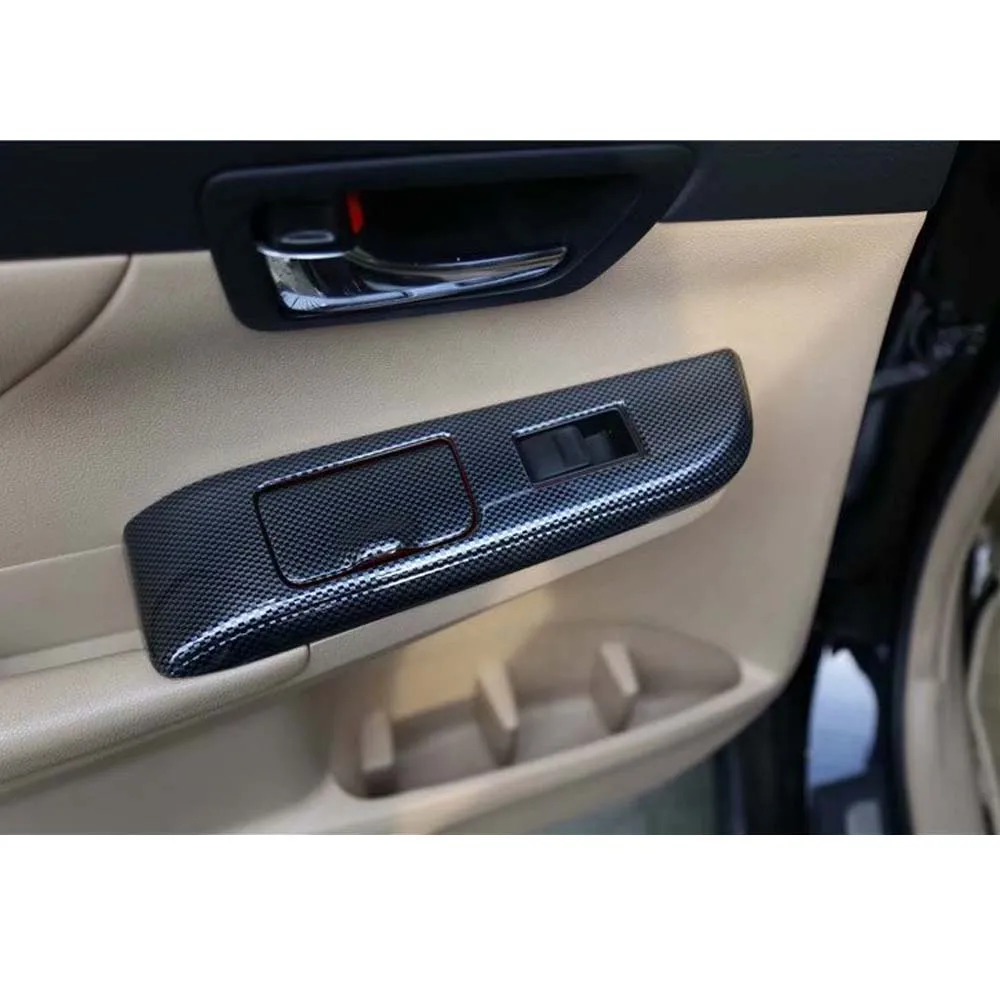 Car Door Armrest Window Lift Switch Panel Cover Stickers Car Trim For Toyota Camry 2012-2017 Left Hand Drive Car Styling Molding