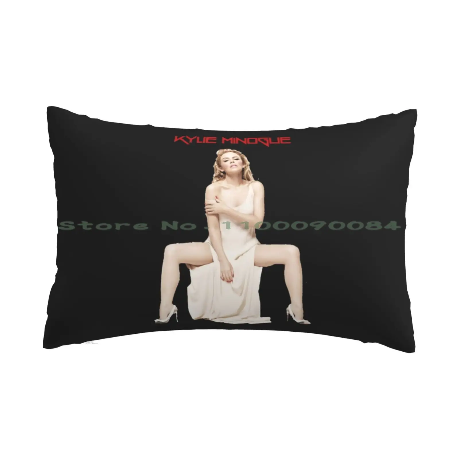 Retro Kylie Minogue Cool Gift Pillow Case 20x30 50*75 Sofa Bedroom Skull Skull Art Mens Edgy Art Design Long Rectangle