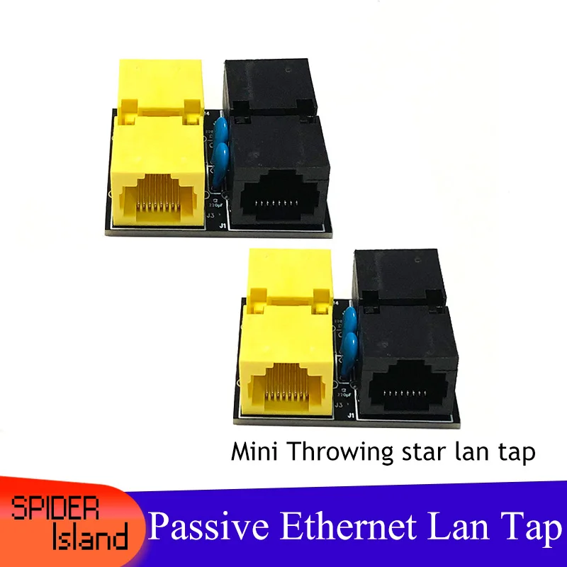 Mini Data Replica Monitoring Tool Rj45 Connector Passive Ethernet Lan Tap 100% Original Replica Communication Throwing star tap