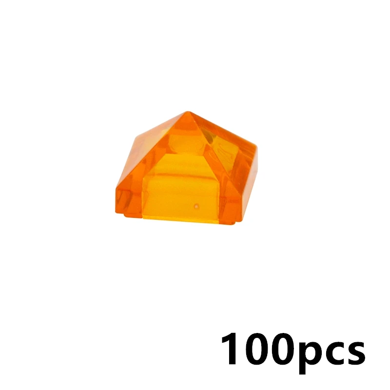 MOC تجمع الجسيمات 22388 1x1 أربعة جوانب المنحدر محدب الهرم متوافق مع العلامة التجارية اللبنات أجزاء DIY بها بنفسك ألعاب تعليمية