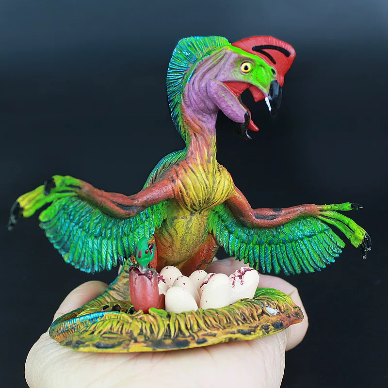 Creative Realistic Stealing Dragon Model Dinosaur Toy Gift Approx. 12x11x12cm Plastic Prehistoric Animal Figurine