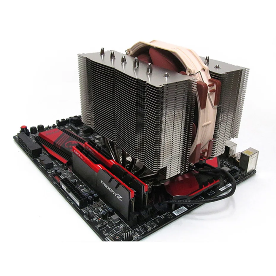 Imagem -05 - Noctua-dual Tower Design Cpu Cooler Ventilador Preto Heatpipe 14 Centímetros Pwm Lga1700 66 2011 115x 1200 Amd Am5 Nh-d15 D15s 2011