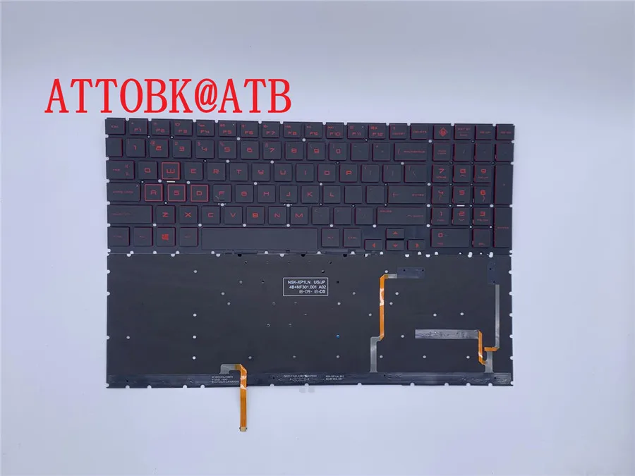 

Replacement keyboards backlit keyboard for HP OMEN 15 DC DC0003la DC005TX DC0004TX 15-DH TPN-Q211 C143 US/RU RED keyboard