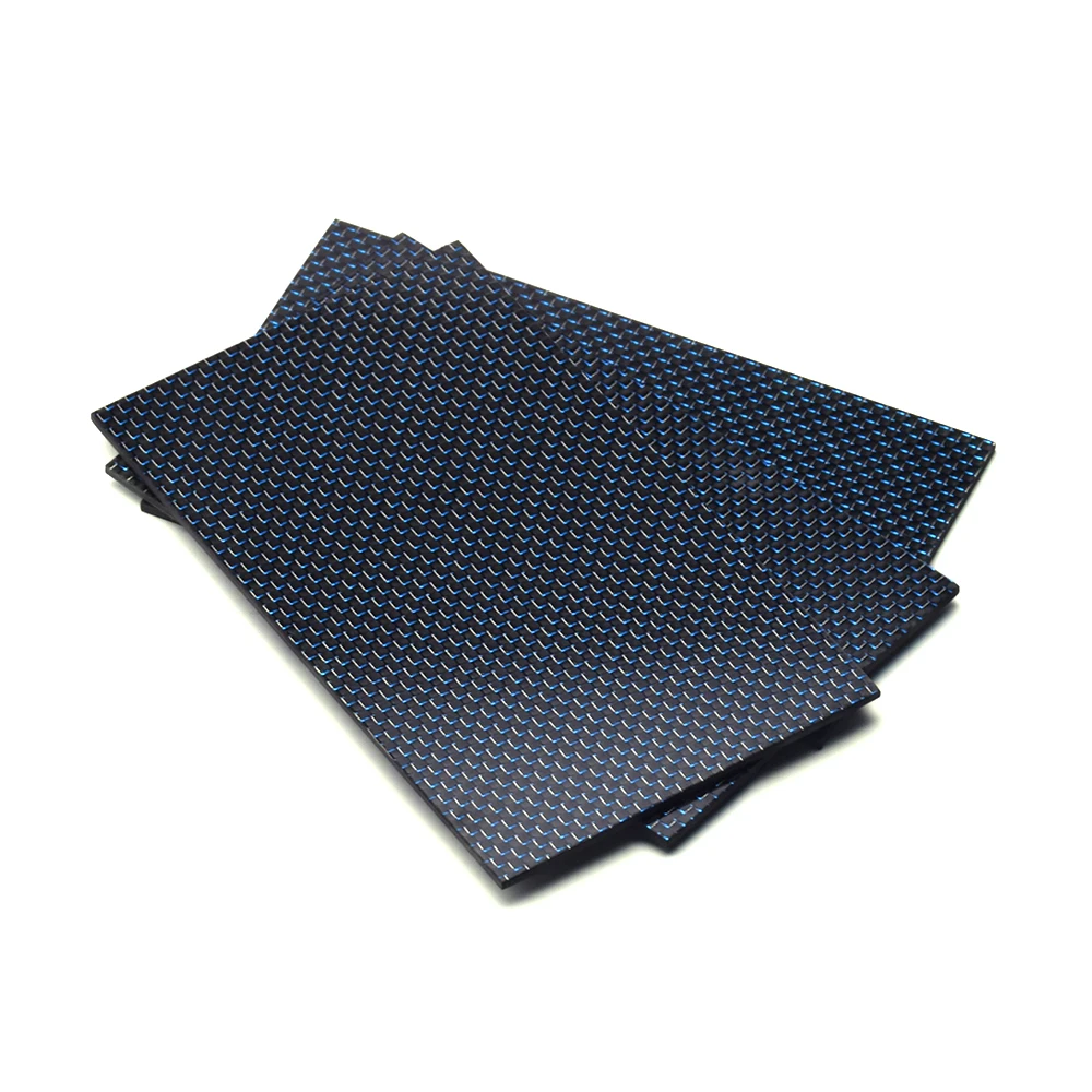 400x200mm High-Quality Plain Glossy Matte Carbon Plate Thickness 0.5-2.5mm Gold Silver Blue Red 3K Color Carbon Fiber Sheet