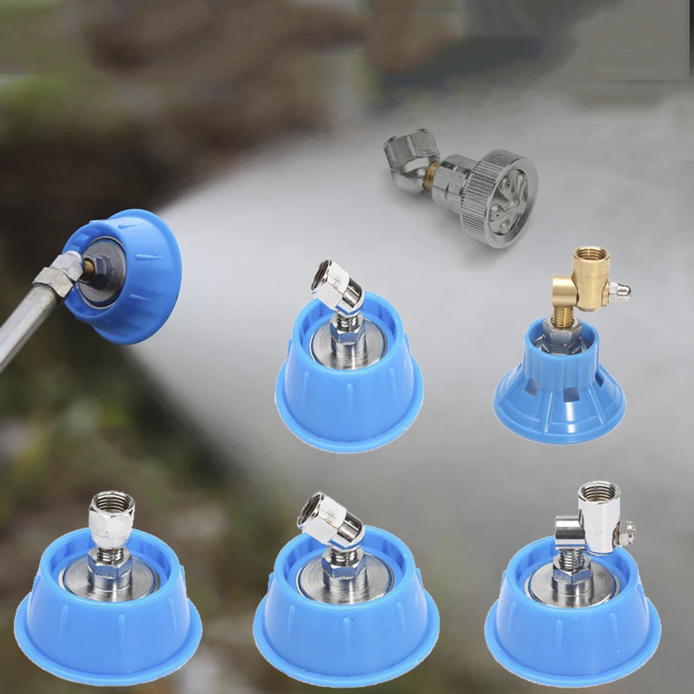 Agriculture High Pressure Fine Mist Nozzle With Windproof Cover 5/7 Holes Outlet Pesticide Sprayer Garden Irrigation Atomizing