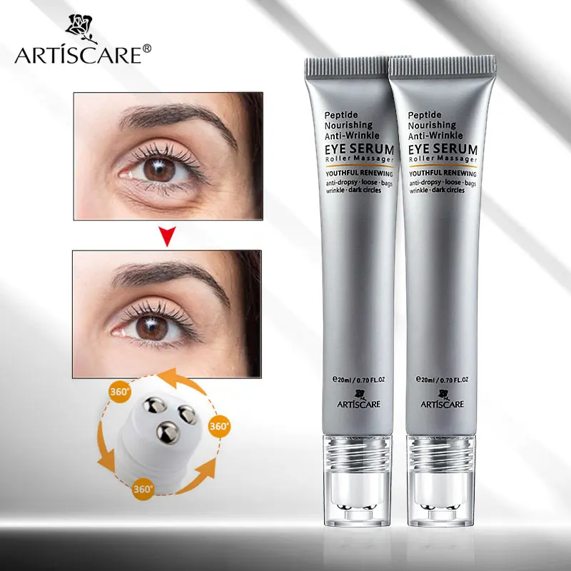 ARTISCARE Peptide Wrinkle Eye Serum 2PCS/Lot Anti-Puffiness and Dark Circle Skin Care Anti-Aging Moisturizing Eye Care Beauty