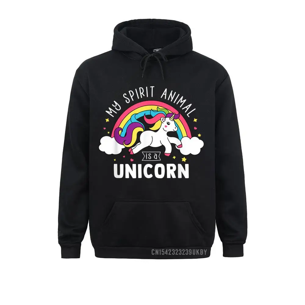 

My Spirit Animal Is A Unicorn - Cute Unicorn Gift Hoody Hoodies Funny Sweatshirts Casual Long Sleeve Mens Clothes