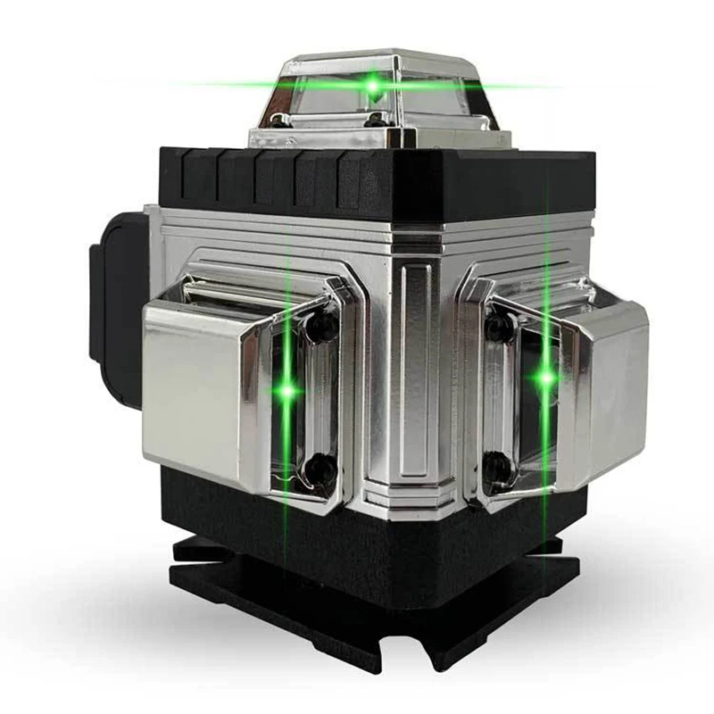 

16-линейный зеленый лазерный уровень с зелеными линиями, горизонтальный и вертикальный супермощный лазерный уровень с зеленым лучом