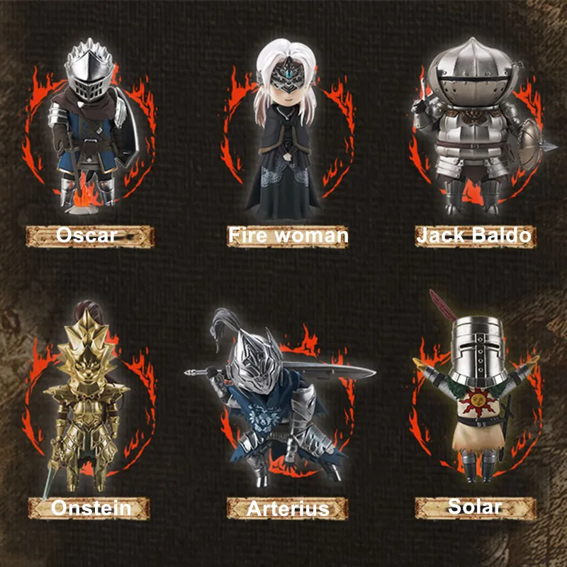 오리지널 애니메이션 Dark Souls 시리즈 Astora 오스카 블라인드 박스 액션 피규어 장난감 카와이 데스크탑 모델 남자 친구 생일 선물