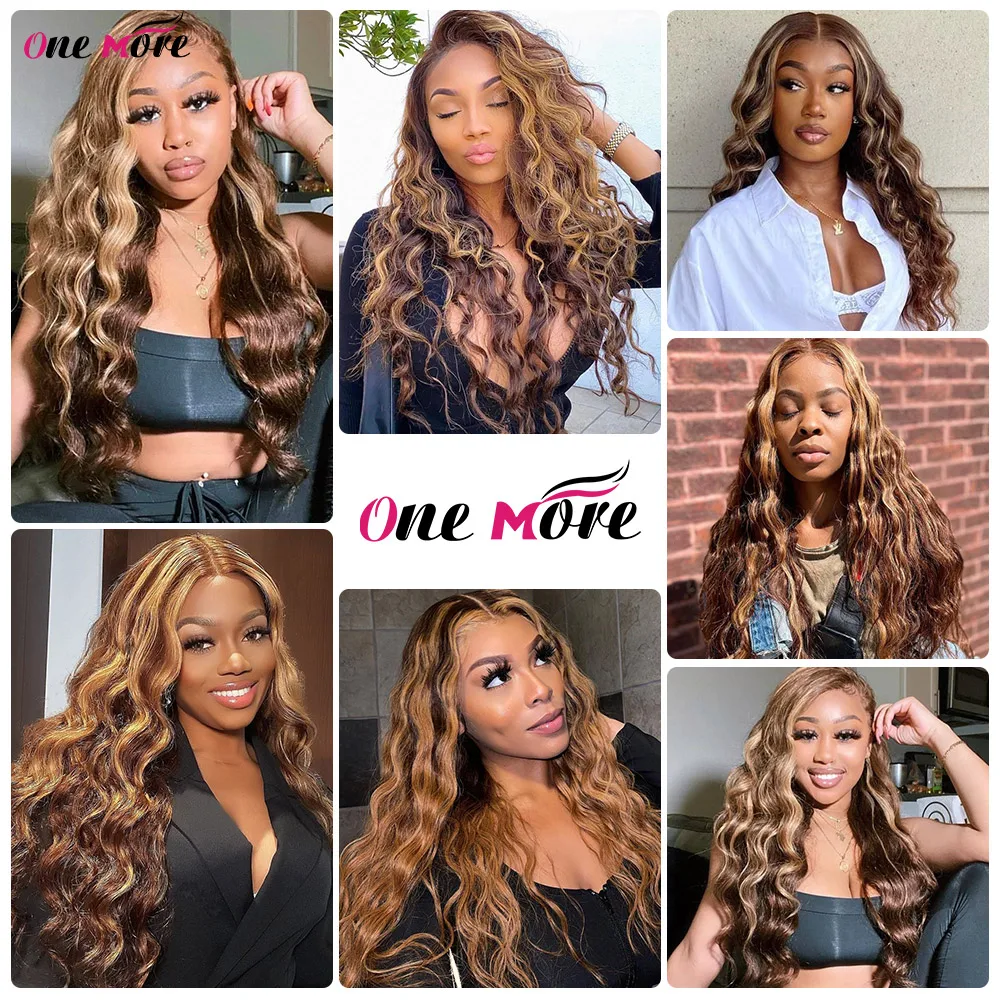 Highlight 4/27 Loose Deep Wave Human Hair Bundles With Closure Deep Wave Hair Extensions Brazilian Hair Bundles 100% Human Hair