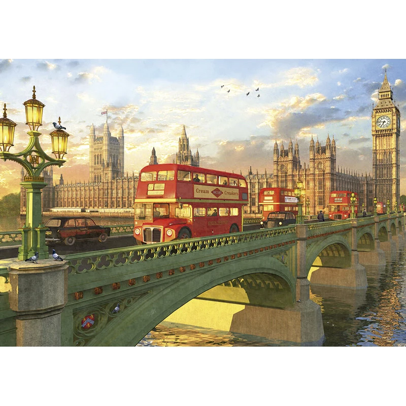 1000 Pieces Jigsaw Puzzles Assembling picture London's tower bridge puzzles toys for adults kids games educational games Toys