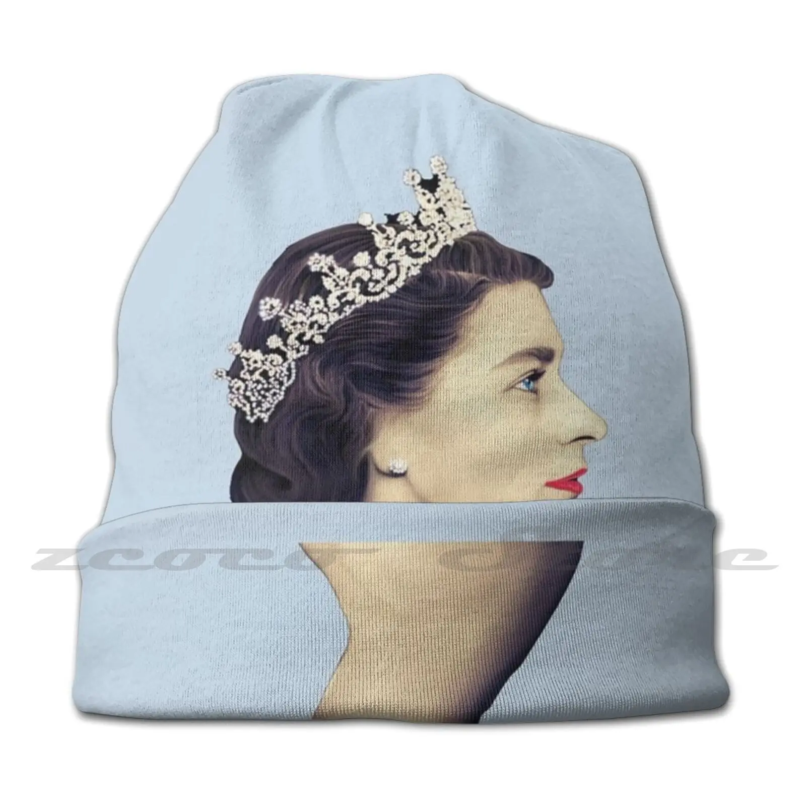 Queen Elizabeth Ii-A Young Queen In Profile Adult Kids Knit Hat Hedging Cap Outdoor Sports Breathable Queen Elizabeth Profile