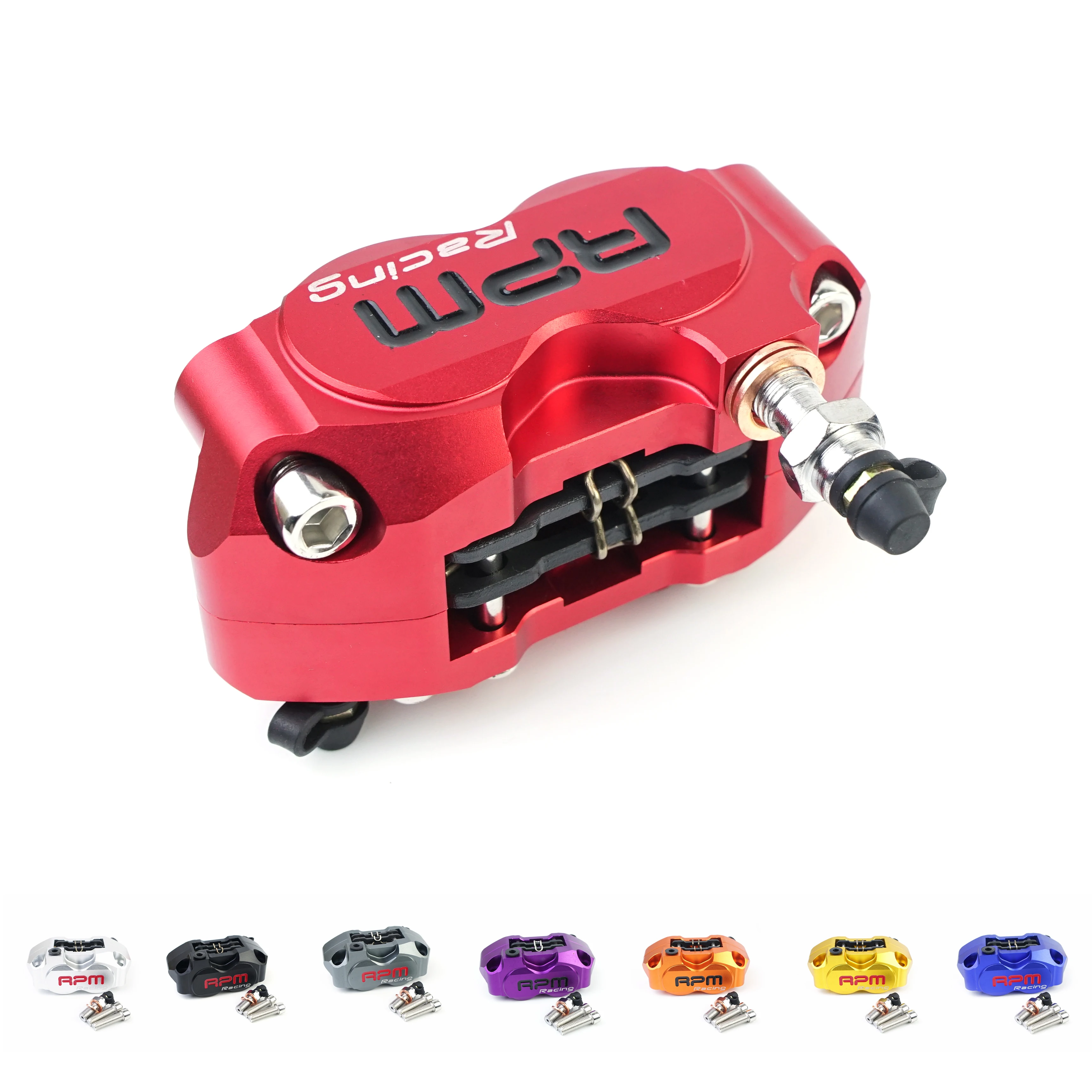 Disc Brake Caliper Moto Front 4 Piston Radial Mounting 82mm RPM For Yamaha Kawasaki Scooter Rsz Jog Force Dirt Bike GROM
