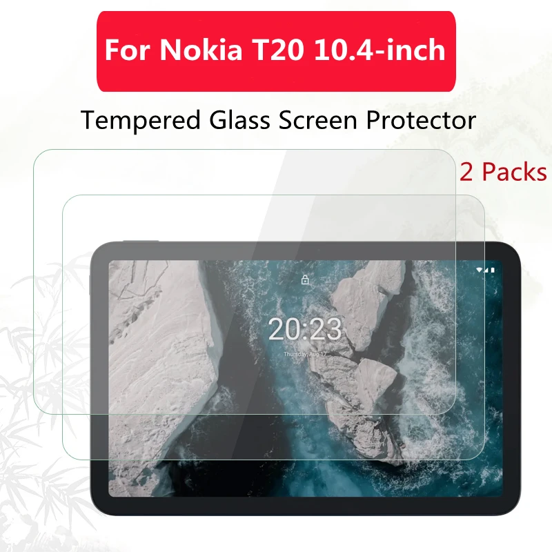 2PCS High Quality Tempered Glass Screen Protector For Nokia T20 10.4 inch 2021 Tablet Explosion Proof 9H HD Protective Film