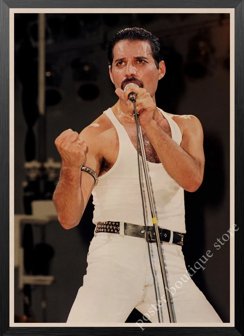 Queen Band Music Kraft Paper Poster Freddie Mercury Vintage High Quality Drawing core Decorative Painting Wall Sticker