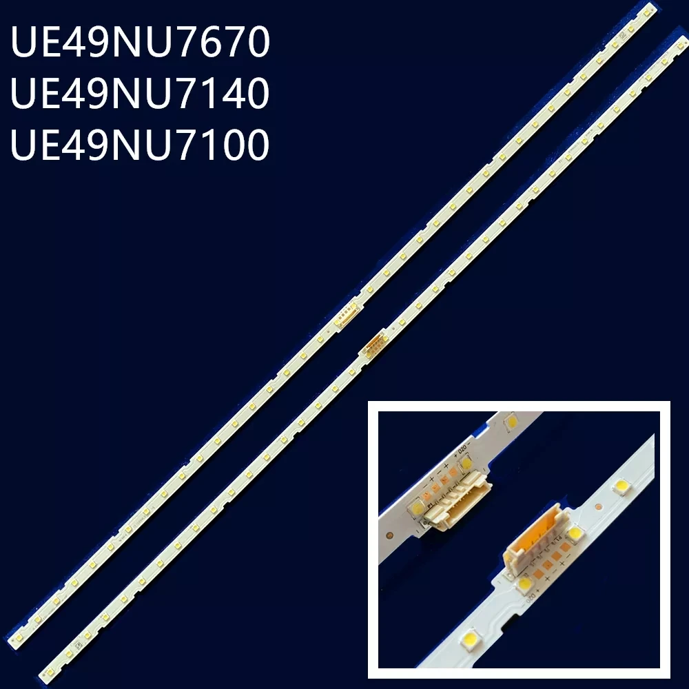 10 pièces LED Rétro-Éclairage Bande pour 49NU7100 UE49NU7100 UE49NU7140 UE49NU7300 BN61-15483A BN96-45953A 45953B LM41-00630A LM41-00557A