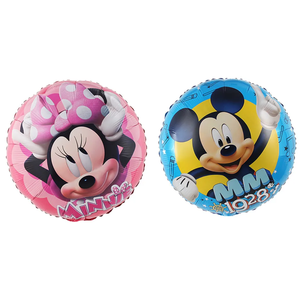 53Pcs Disney Mickey Foil Balloons Set Minnie Mouse Balloon Birthday Party Decoration Baby Shower Kids Toy Air Globos Supplies