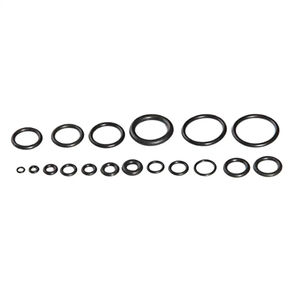 225 pcs Black Rubber O Ring Washer Seals O-Ring Assortment kit for Car 18 Size rubber ring kit