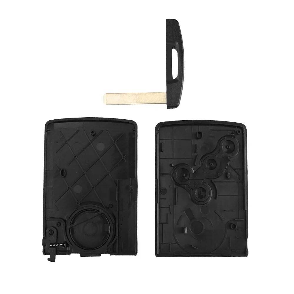 KEYYOU-funda de llave de tarjeta inteligente remota, carcasa de llave para Renault Laguna Clio Koleos, 2/3/4 botones con hoja de llave pequeña de