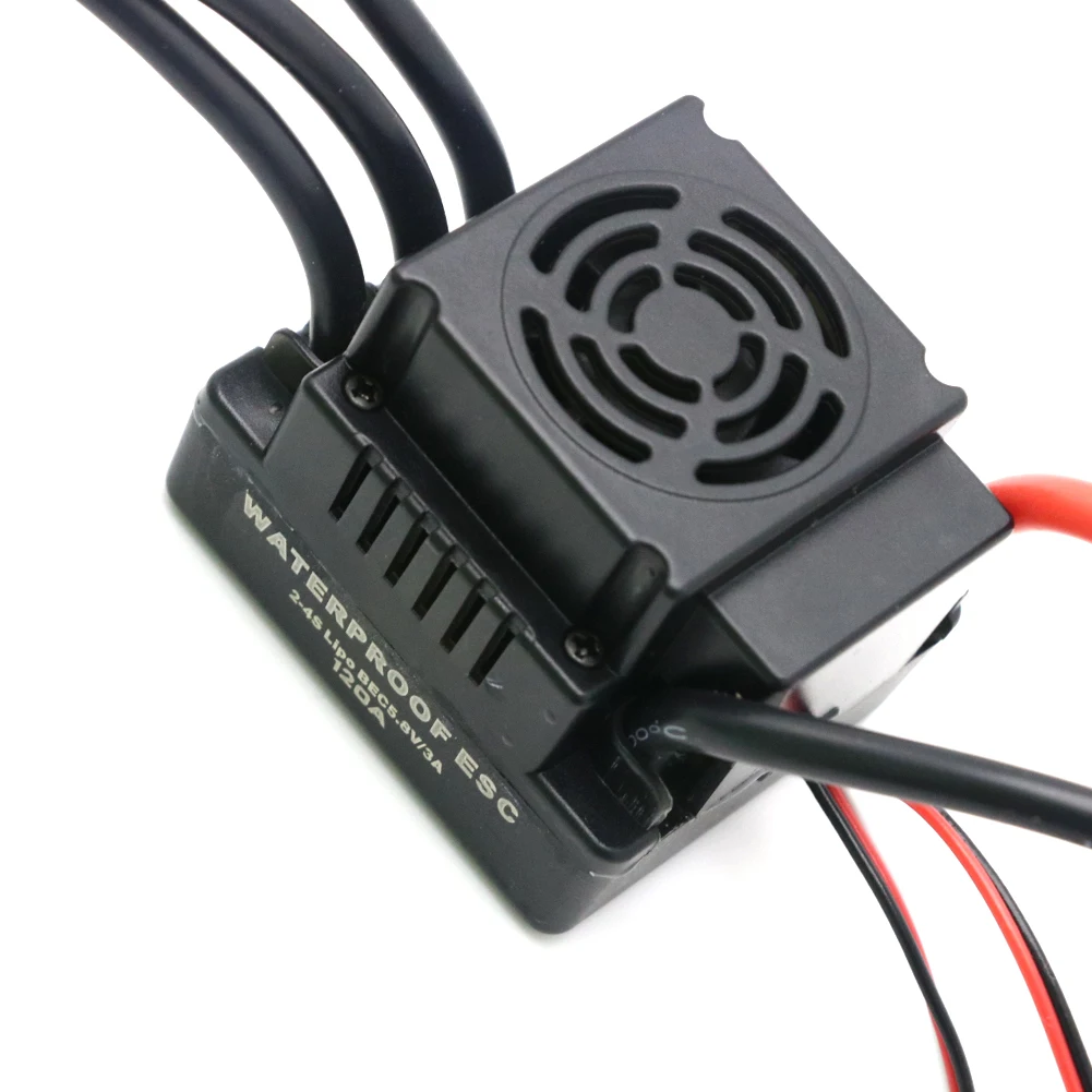 Motore brushless impermeabile 3670 2050KV 2650 KV + set combinato ESC brushless 120A per auto RC 1/8 1/10