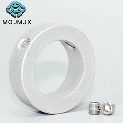 Free Shipping Aluminum Shaft Collar Retaining Ring Stop Screw Type Retaining Ring Shaft Retainer Locator with screws dia 3-50mm
