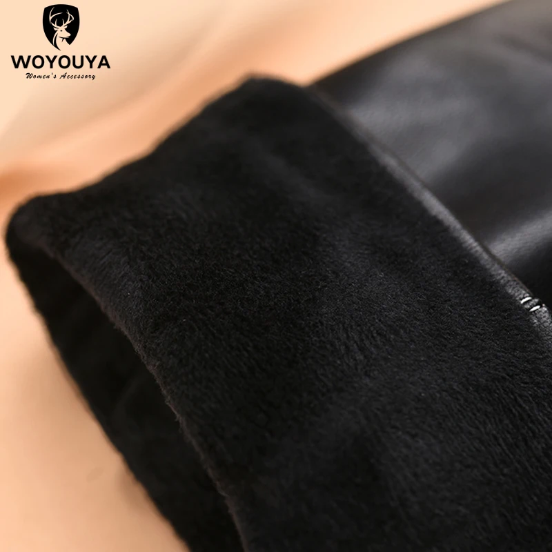 Simple Wrist tightening men\'s gloves,Keep warm men\'s winter gloves,sheepskin black men\'s leather gloves -8020Y