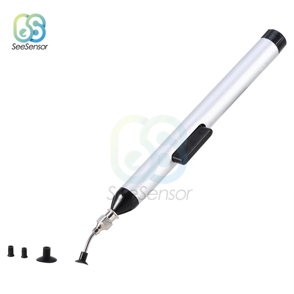 Stylo d\'aspiration sous vide IC SMD, pompe à ventouse, pince à épiler, outil de ramassage, dessoudage de soudure, 3 saunas d\'aspiration