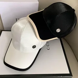 Casquettes de baseball réglables avec biscuits pour femmes, chapeaux brillants, lettre M, hip hop, voyage en plein air, tout match, mode printemps, nouveau, 2024